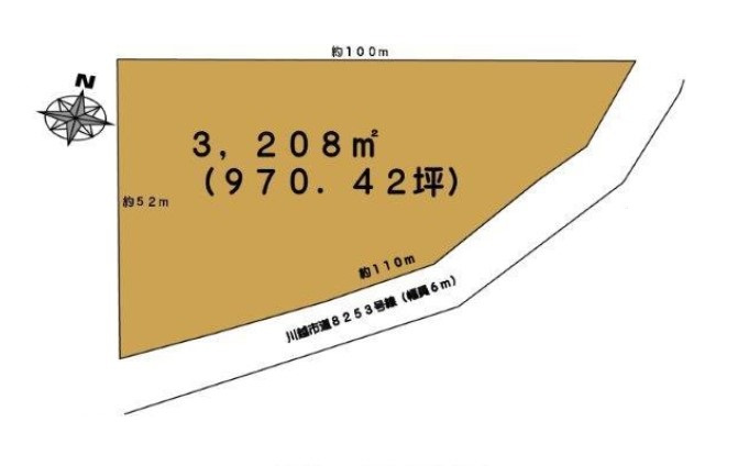 川越市かすみ野売地の土地図