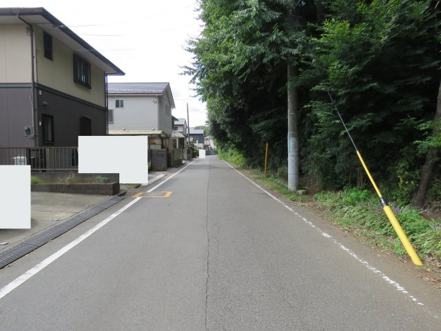 川越市かすみ野売地の前面道路含む現地写真