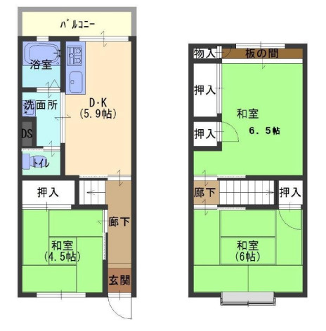 【間取り】 | 高丸ビルB棟　収益