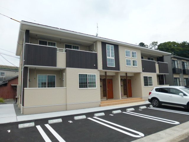 倉敷市藤戸町天城のアパートの外観