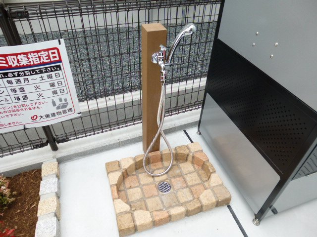 倉敷市藤戸町天城のアパートのその他共用部分|ペット用足洗い場