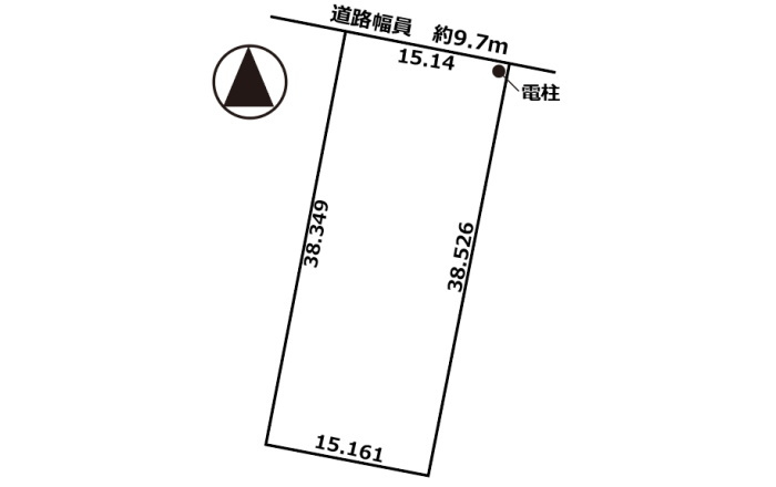 土地　徳田西3丁目の土地図