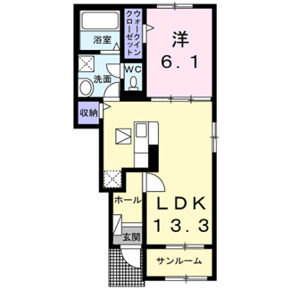 【間取り】 | サウス　クレストⅥ