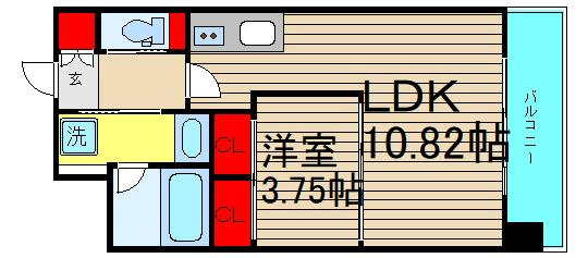 プレジオ難波の間取り