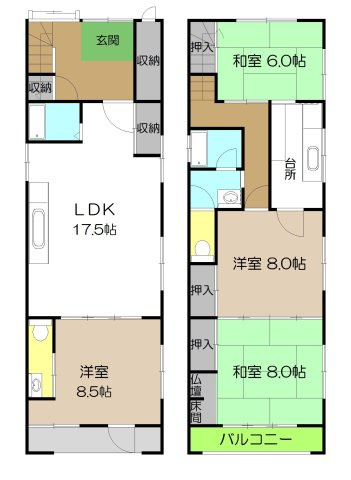 【間取り】 | 高知市幸町