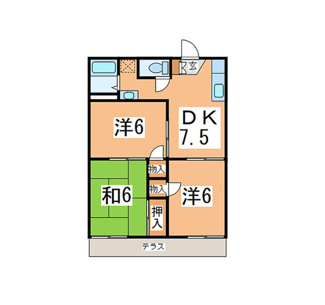 【間取り】 | 春日部市内牧2棟売アパート