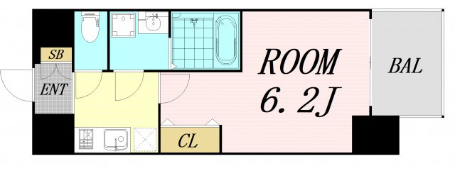 S-RESIDENCE新大阪WEST　仲介手数料無料の間取り