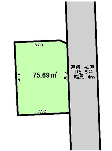 【区画図】 | 武蔵村山市大南3丁目　中古戸建 | 区画図