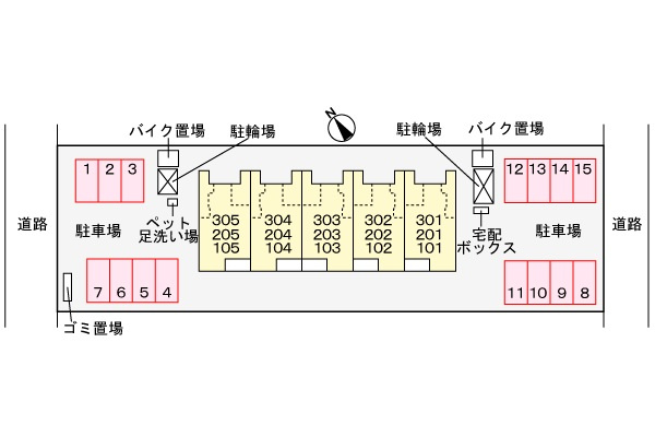 イーケーサングレースの駐車場