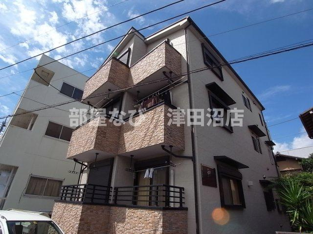 ヒューマンパレス新松戸Ⅰの外観|レンガ風のポイントカラーがお洒落ですね！