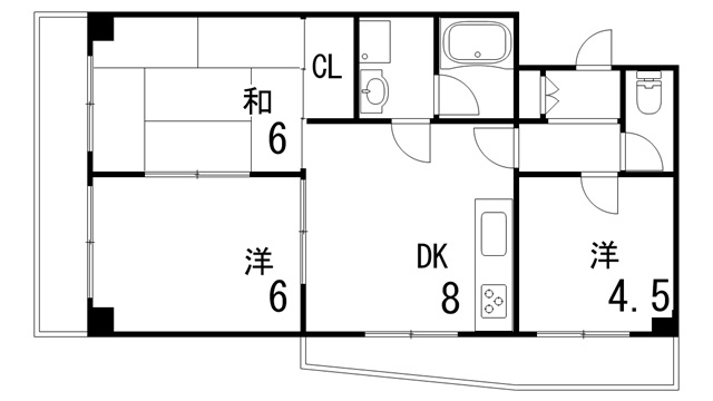 ガイ御影の間取り