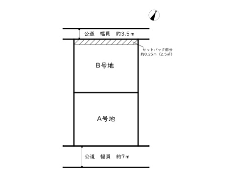 姫路市網干区新在家B号地/土地の区画図