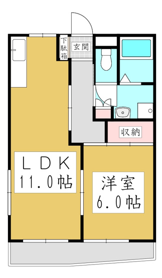 【間取り】 | コーポ・マリリ