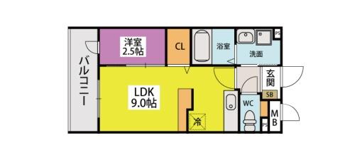 グランソレイユ博多南の間取り|使いやすい間取りです。