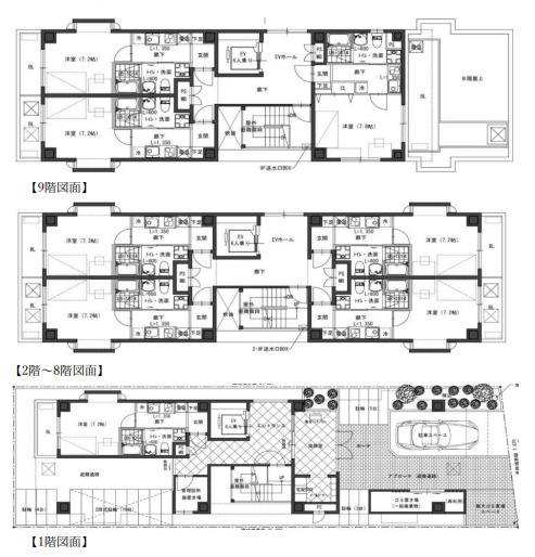 東大阪市長田東１丁目の一棟マンションの間取り