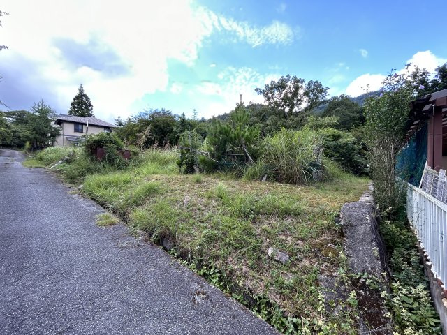 緑豊かな住環境◆敷地約６０坪◆南西向き◆現況更地◆建築条件無し売土地◆亀岡市畑野町千ケ畑クルビ谷の外観|現況更地(令和５年９月撮影)