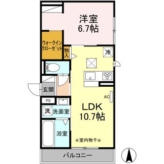 【間取り】 | D-ROOM茜部中島Ａ棟