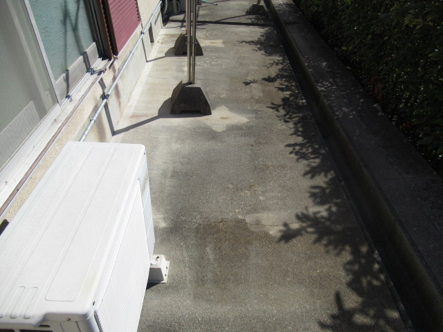 白水平屋のバルコニー