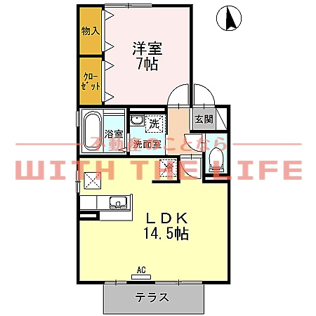 リビングタウン江戸屋敷【10，000円キャッシュバック対象物件】の間取り