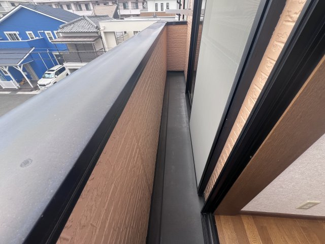 ECハイツのバルコニー