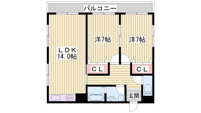 ECハイツの間取り