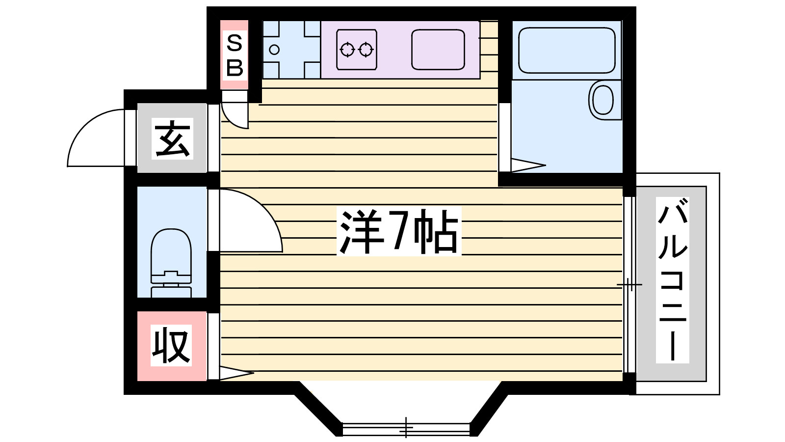 サンエキューズⅡの間取り
