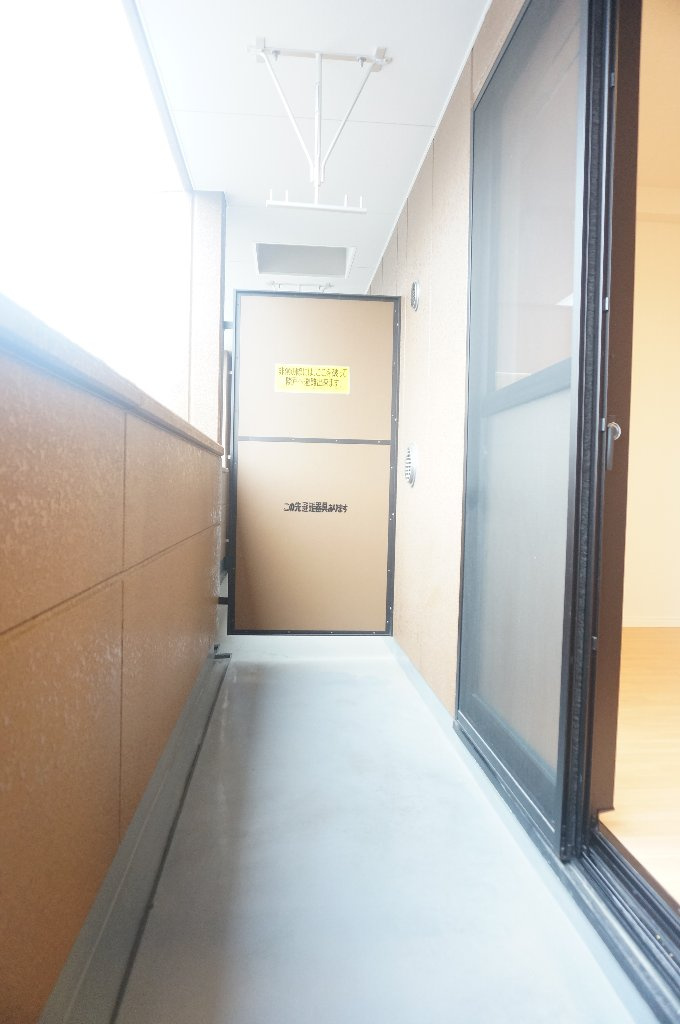 熊本市中央区上水前寺１丁目の賃貸マンションのバルコニー