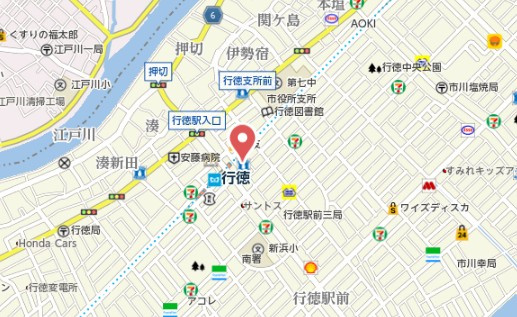 フラッグＫ・Ｋの地図