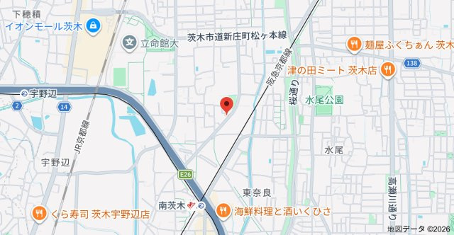 メゾンしゃらの木の地図