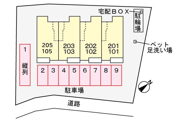 カーサ　ポポラーレ　　刈谷市近郊の賃貸はクラスホーム刈谷店の駐車場