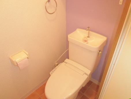 シャロム国分のトイレ|落ち着いた色調のトイレです