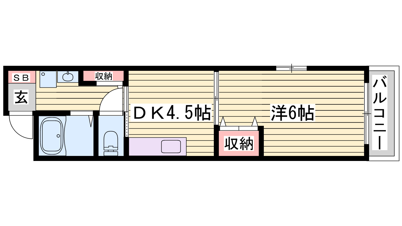 カサグランデモモの間取り