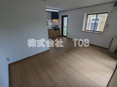 【内装】 | 石井邸（テラスハウス） | リビング12帖※クリーニング中の撮影※