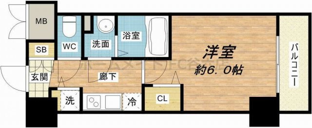 【間取り】 | ララプレイス阿波座駅前フェリオ