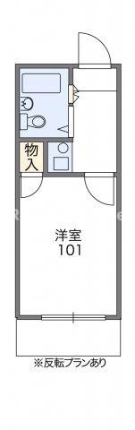 レオパレスエムティエスの間取り