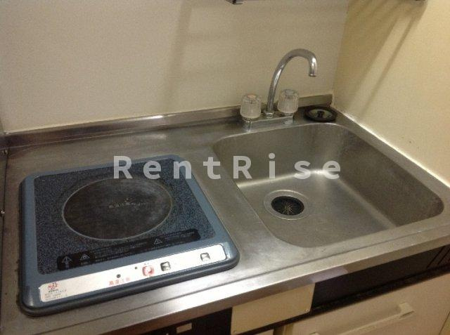 レオパレスエムティエスのキッチン|電気コンロ　１口