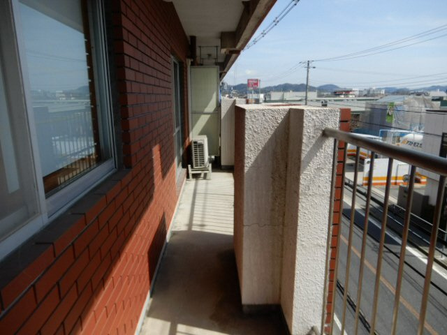 コーポ龍野のバルコニー