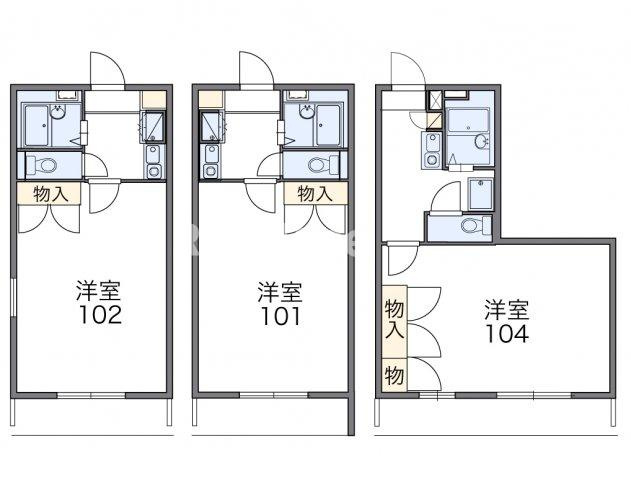 レオパレス木曽川第２の間取り