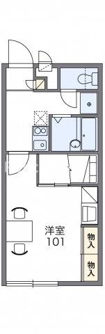 レオパレス木曽リバーの間取り|代表的な間取のため実際の間取とは異なる場合があります