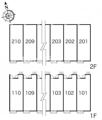 レオパレスＨＡＹＡＳＨＩ２のエントランス