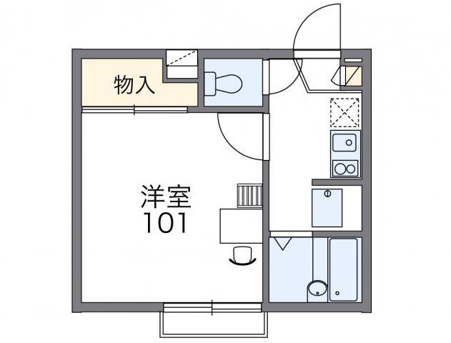 レオパレス三綱の間取り|代表的な間取のため実際の間取とは異なる場合があります