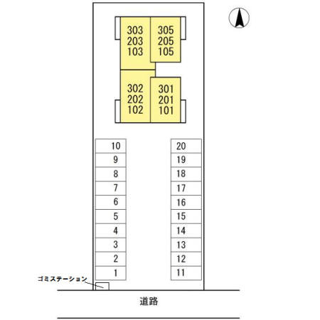 シャーロットダイアナの区画図