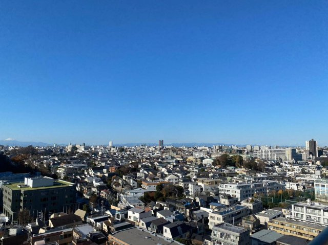 プラウド中目黒の展望|バルコニーから西方向の眺望