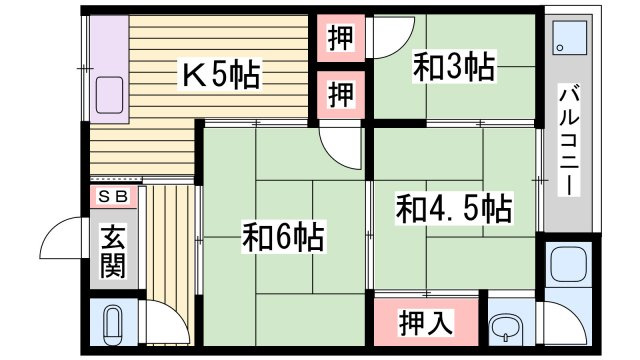 都美荘の間取り