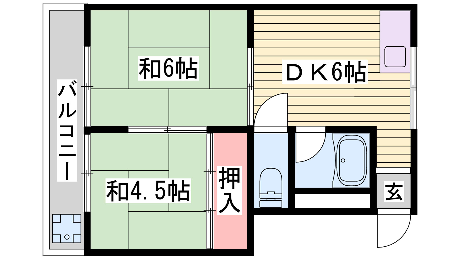 コーポ藤本の間取り