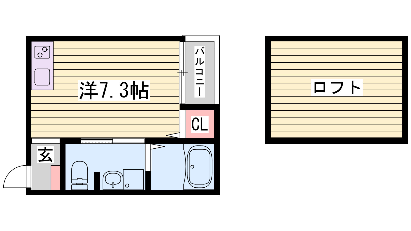 スムーノ垂水山手の間取り