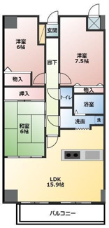 【間取り】 | サーパス鷹子弐番館