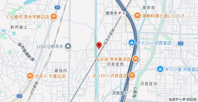 ロイヤル南茨木の地図