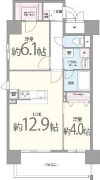 【間取り】 | プレメント豊中