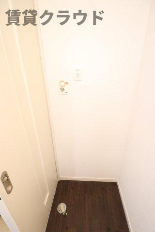 ディアステスタ港の洗面所|室内洗濯機置き場